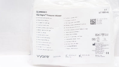 Vyaire IN900012 Vital Signs Pressure Infuser, 1000 ml